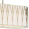 Minka Lavery Soft Brass Linear Pendant Chandelier 42" Wide Modern LED Cloth Shade Fixture for Kitchen Island Dining Room House - 3 of 3
