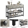 Console Table, Sofa Table, Industrial Entryway Table with 2 Drawers and 2 Tiers Shelf - 4 of 4