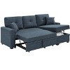 85.5'' Upholstered Sleeper Sofa, Modular Design with Hidden Storage, Convertible Chaise & Stylish Comfort for Modern Living Spaces - 4 of 4