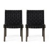 Syemin Patio Accent Chairs Set of 2, Outdoor Chair with Breathable Sling Fabric for Lawn, Garden and Porch, Black, 20.25"*28"*29.75" - 4 of 4