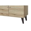 Vynxaria Mid-Century Modern TV Stand, Entertainment Centre in Oak for TVs up to 63", with 2 Storage Shelves & 1 Cabinet - 4 of 4