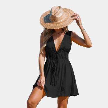 Women's Lace Up Backless Cover-Up Dress - Cupshe