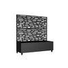 Lirago Iron Black Arch Mobile Planters Planting Box Trellis for Climbing Plants - 47x47 - 4 of 4