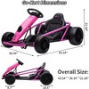 Acekool Kids Electric Go Kart, Racing Style, Two Speeds, Dual Motor, Impact-Resistant Frame, Drifting Fun, Music, Outdoor Ride-On Car - 2 of 4