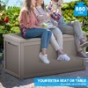 Maggift Deck Box, 260GAL Outdoor Storage Box, Patio Gardening Tools, Water and UV Resistant for Patio, Garden, Lawn, Brown, 67.72"*32.2"*33.66" - 4 of 4