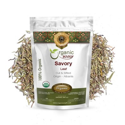 Organic Savory Leaf Cut & Sifted 1 Lbs