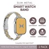 Xtreme Slim Metal Smart Trendy Metal Watch Band 2-Pack for Apple Watch (Large & Small) - 2 of 4