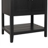 NicBex 24"Modern Bathroom Vanity with Top Ceramic Sink Combo,Solid Wood Frame&3 Shelves,Freestanding Basin Vanity Cabinet,4"Pre-drilled Faucet - 4 of 4