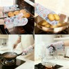 REGALWOVEN Set of 2 floral style with gripping of heat resistant waterproof easy to clean for kitchen baking and cooking Oven Mitts - 2 of 4