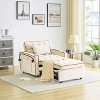 NicBex Modern Pull Out Sofa Bed Velvet Convertible Sofa with Adjustable Back, USB Port and Swivel Phone Stand for Indoor - 3 of 4