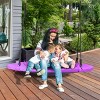 Infans 40" Flying Saucer Tree Swing Indoor Outdoor Play Set Kids Christmas Gift Purple - 2 of 4