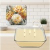 Courtside Market Golden Blush Collection ~ Golden Bouquet Splash 20 oz Soy Wax Candle with Decorative Art Lid - 2 of 3