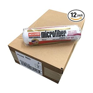 Wooster Genuine 9" Microfiber 3/8" Nap 12-Pack Roller Cover - R523-9-12PK - 1 of 4