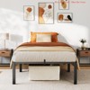Twin Size/Full Size/Queen/King Size Bed Frame, 6"/8"/14 " High Platform Bed Frame, w/Storage Space, Heavy Duty Steel Slat Support - 2 of 4
