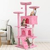 BestMassage Cat Tree 54/62/70/81 Inch Cat Tower with Sisal Scratching Post - 2 of 4