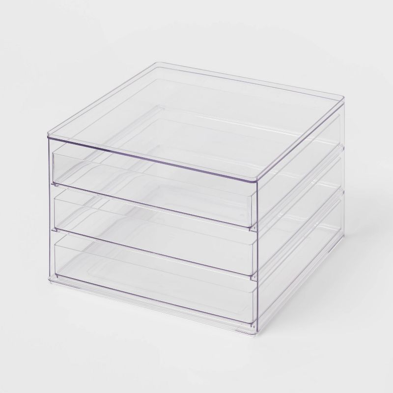 All Purpose 3 Drawer Storage Clear - Brightroom&#8482;, 1 of 10