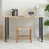 VEVOR 30 Inch Adjustable Desk Legs, Reinforced Steel Office Table Furniture legs Set of 4 for DIY, 1200 lbs Load Capacity Heavy Duty Desk Legs,Black - 2 of 4