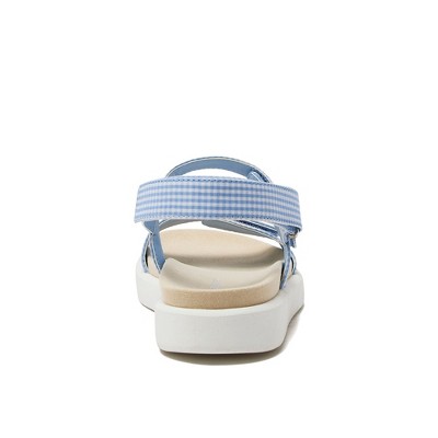 Lands' End Women's Comfort Adjustable Gingham Sandals - image 4