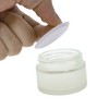 Unique Bargains Elegant Frosted Cream Glass Bottle for Bathroom 1 Pc - 3 of 4