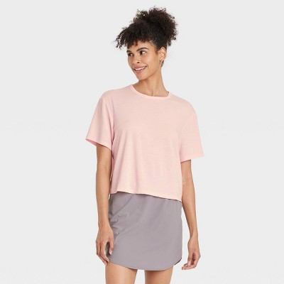 Image of Women's Beyond Ease Crewneck Short Sleeve T-Shirt - All In Motion™ Pink M