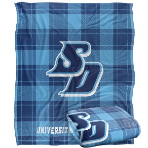 University Of San Diego Campus Plaid Spirit Silky Touch Super Soft Throw Blanket 50x60 - 1 of 4