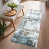 Indoor Modern Abstract Non Slip Area Rugs, Washable Low Pile Contemporary Floor Carpet for Home Office - 2 of 4