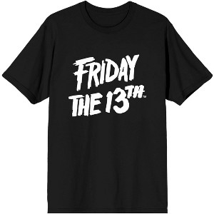 Friday the 13th 3D Logo Black Short Sleeve Tee Shirt - 1 of 2