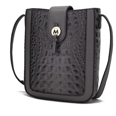 MKF Collection Molly Trendy Vegan Leather Crossbody Bag by Mia K