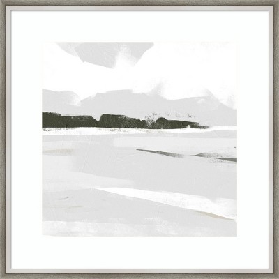 21" x 21" Coastal Haze II by Emma Scarvey Framed Wall Art Print - Amanti Art