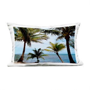 Stupell Industries Honduras Daytime Palms Outdoor Decorative Throw Pillow, 14 x 20 - 1 of 3