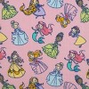 NoJo Disney Princesses Pink, Aqua, Lavender, Green, and White 3 Piece Muslin Swaddle Baby Blanket Set - 3 of 4