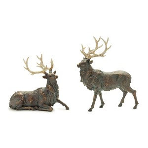 Elegant Resin Deer Set of 2 - 1 of 3