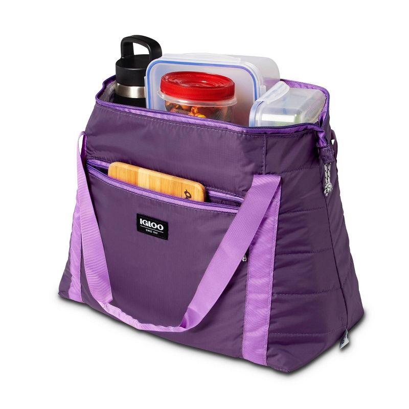 Igloo Packable Puffer 15.25qt Cooler Bag - Purple, 1 of 10