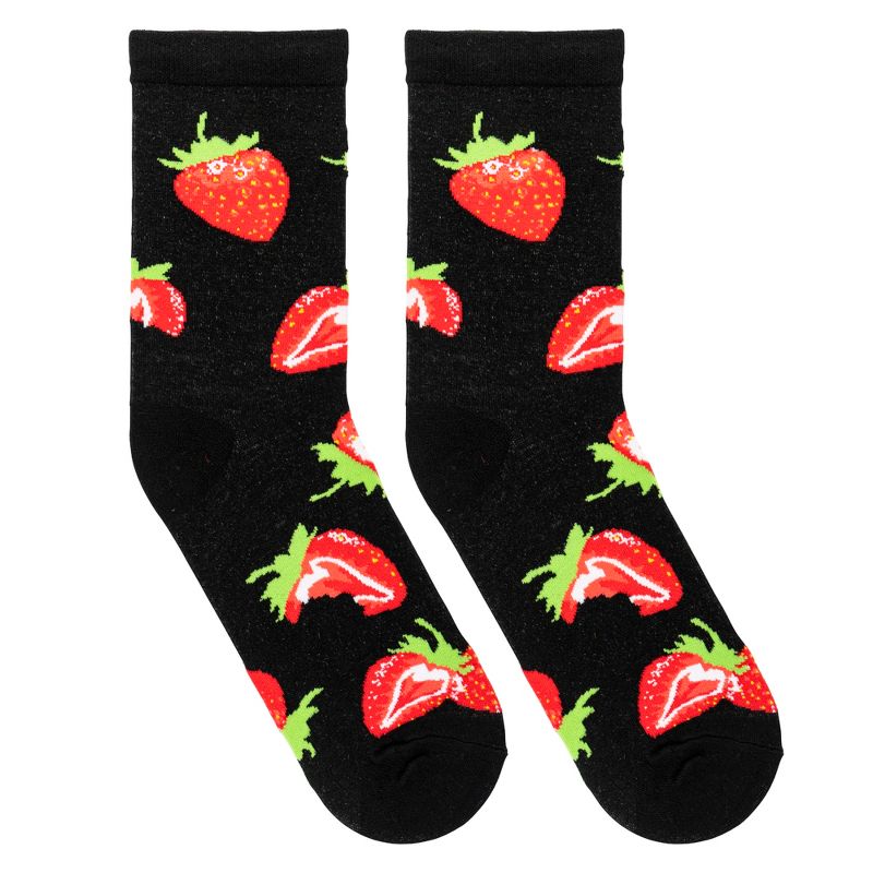 Crazy Socks, Women's Fruits and Veggies Socks, Assorted Colorful Styles, 5-10, 5 of 6