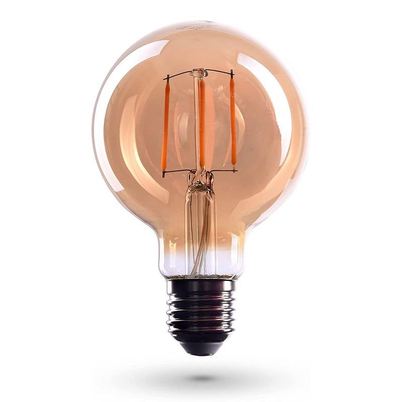 CROWN LED 230 V, 40 Watt, EL04 Edison Light Bulb E26 Base Dimmable Incandescent Bulbs, 3 Pack, 2 of 4