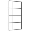 VidaXL Sliding Door ESG Glass and Aluminum 40.4"x80.7" Black - 2 of 4