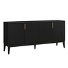 KTMBDW Large Buffet Sideboard Cabinet with Storages, 63" Modern Buffet Table Coffee Bar Storage Cabinet with 4 Doors for Dining Room, Living Room - 4 of 4
