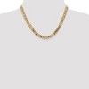 Black Bow Jewelry Men's 6.75mm 10k Yellow Gold Flat Beveled Curb Chain Necklace - 2 of 4