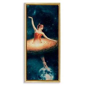 Stupell Industries Dancing Ballerina Surreal Nebula Dress, 11" x 25" - 1 of 4