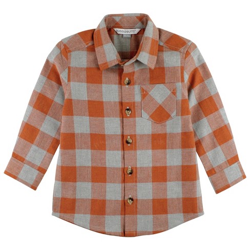 Oshkosh B'gosh Toddler Boys' Plaid Long Sleeve Flannel Shirt