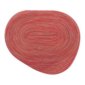 REGALWOVEN Polyester Oval Farmhouse Dining Kitchen Placemat 6 Pcs - 1 of 4