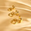 Inerney Gold Huggie Hoop Earrings Set for Women, Dainty Small Sterling Silver Earring Stacks Hypoallergenic Jewelry for Multiple Piercings - 4 of 4