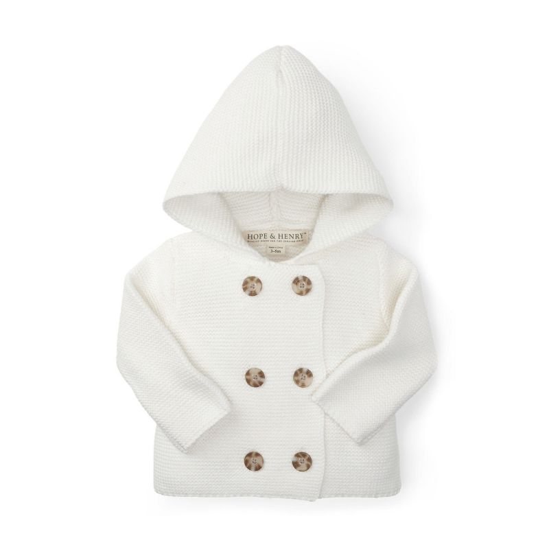 Hope & Henry Baby Faux Fur Hooded Sweater, 1 of 7
