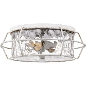 Quoizel Lighting Farragut 3 - Light Flush Mount in  Antique White - 1 of 1