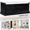 CAVINAS Modern Pull-Open Top Ottoman Bench with Removable Cushion,Rectangular Cabinet Storage Bench for Entryway,Living Room - 3 of 4