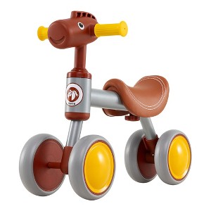 Costway Baby Balance Bike Toddler First Bike with PU Leather Seat and EVA Foam Wheels - 1 of 4