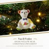 Kit Kemp by Spode Willow Bear Patchwork Christmas Bauble, Handcrafted Porcelain Festive Keepsake, Personalized Holiday Collectible Ornament - 2 of 4