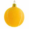 Golden Bell Collection 2.75 In Felt Looking Tennis Ball Ornament Czech Sport Tree Ornaments - 2 of 4