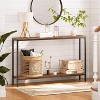 MaseiKar Console Table, Narrow Entryway Table, Industrial Sofa Table with Shelf, Entrance Table for Living Room, Hallway, Foyer, Corridor, Office - 2 of 4