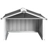 vidaXL Garden Shed Anthracite Galvanized steel Medium Durable - 4 of 4